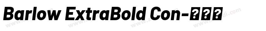 Barlow ExtraBold Con字体转换